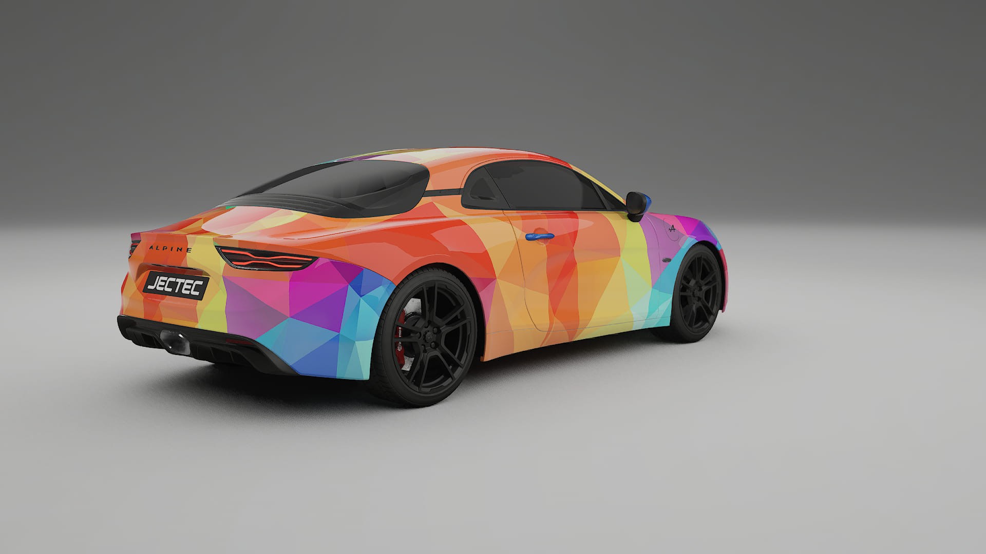 Renault Alpine A110 VECTOR VIBE – Ontworpen Wrap PPF Kit van Printbaar Polyurethaanfolie