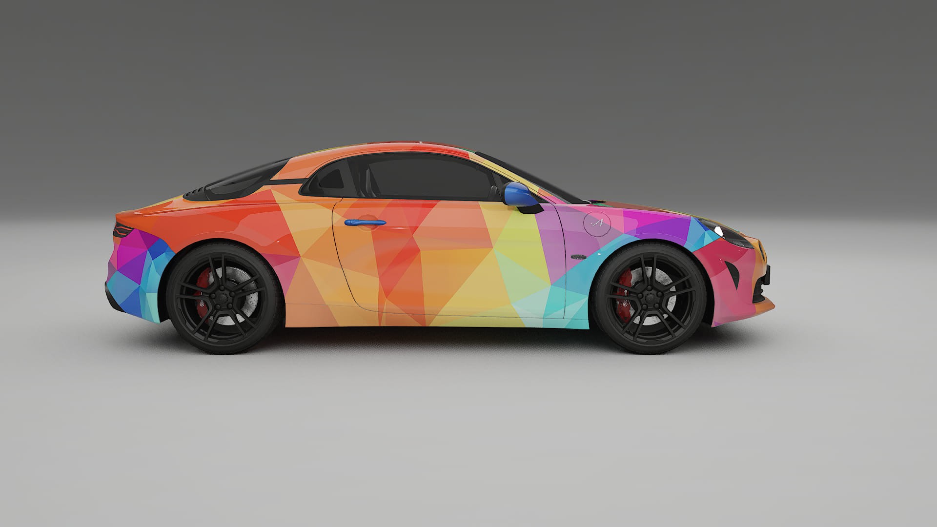 Renault Alpine A110 VECTOR VIBE – Ontworpen Wrap PPF Kit van Printbaar Polyurethaanfolie