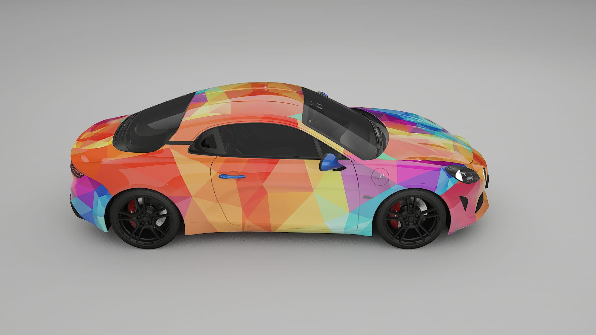 Renault Alpine A110 VECTOR VIBE – Ontworpen Wrap PPF Kit van Printbaar Polyurethaanfolie