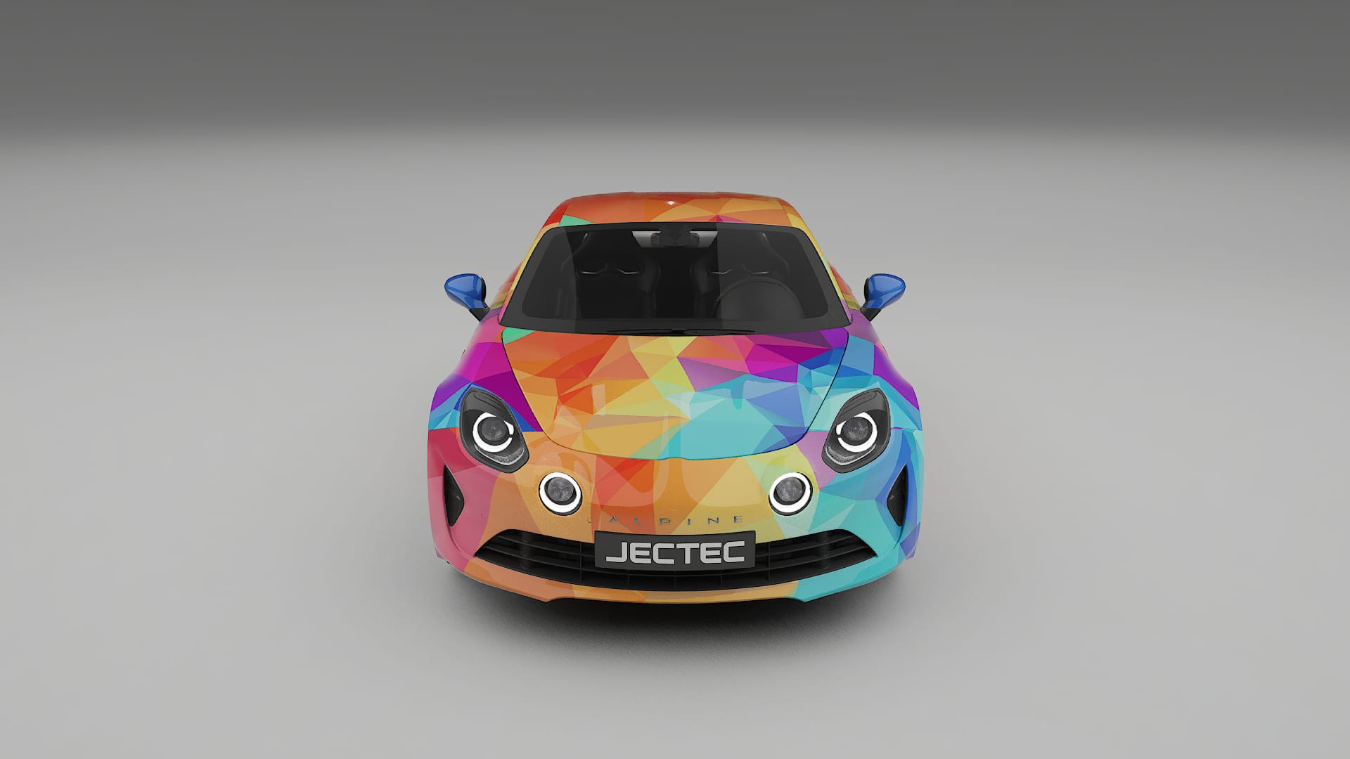 Renault Alpine A110 VECTOR VIBE – Ontworpen Wrap PPF Kit van Printbaar Polyurethaanfolie