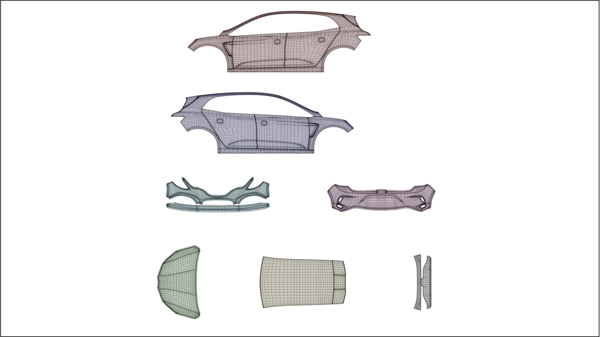 Renault Megane RS IV VECTOR VIBE – Ontworpen Wrap PPF Kit van Printbaar Polyurethaanfolie 2