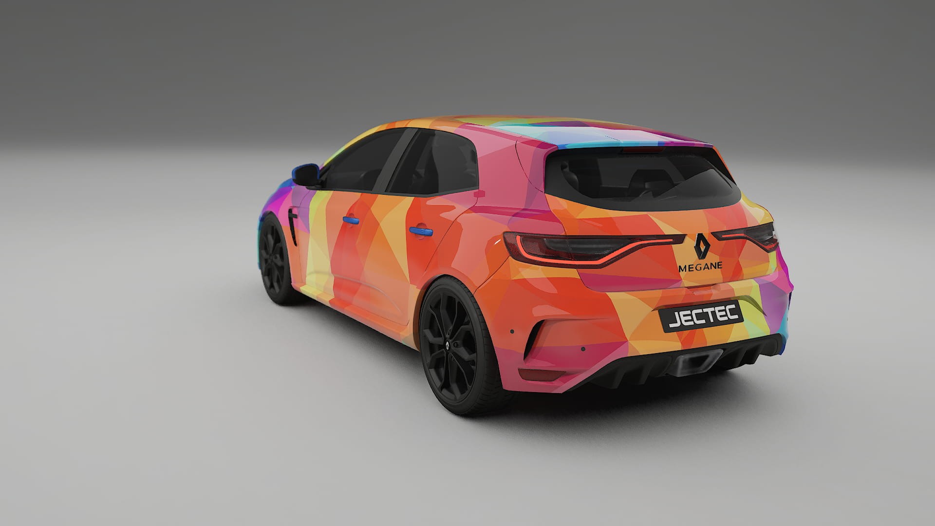 Renault Megane RS IV VECTOR VIBE – Ontworpen Wrap PPF Kit van Printbaar Polyurethaanfolie