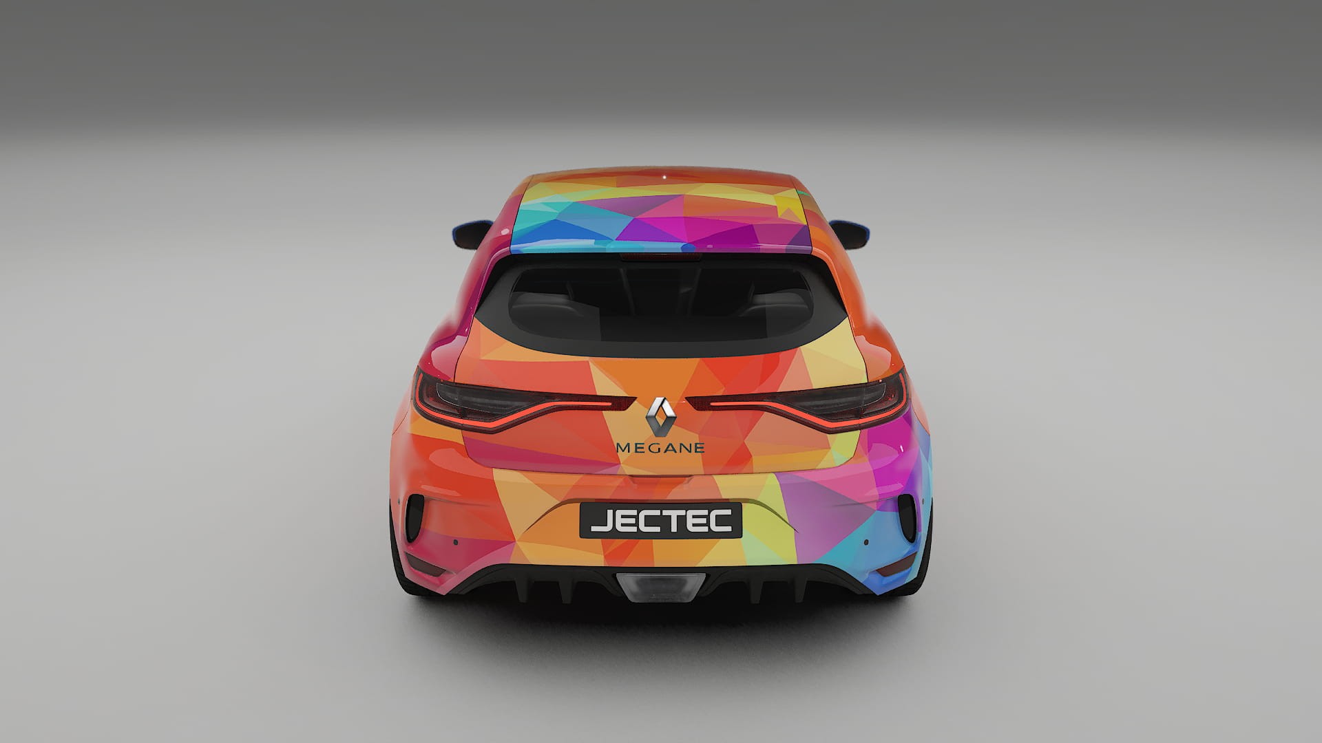 Renault Megane RS IV VECTOR VIBE – Ontworpen Wrap PPF Kit van Printbaar Polyurethaanfolie
