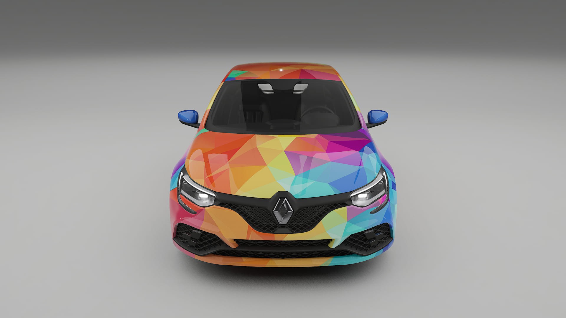 Renault Megane RS IV VECTOR VIBE – Ontworpen Wrap PPF Kit van Printbaar Polyurethaanfolie