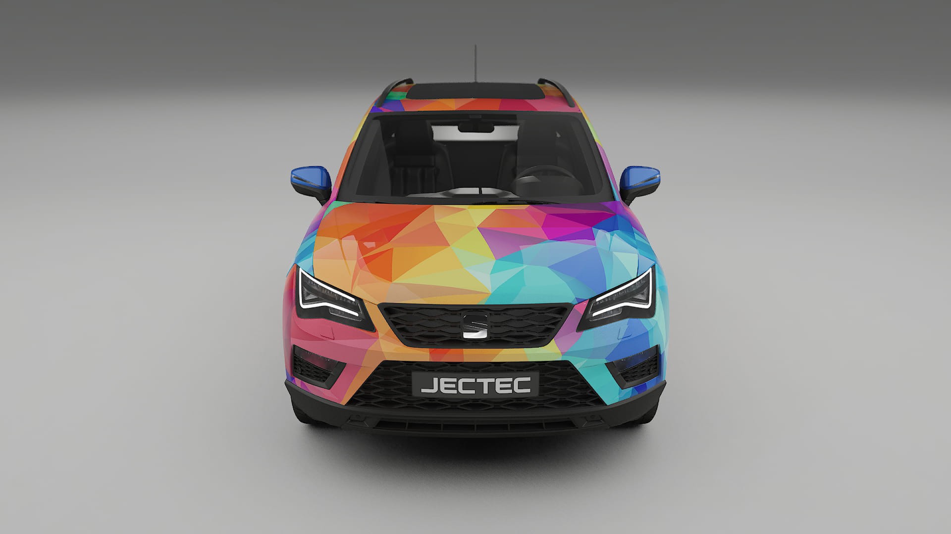 Seat Ateca KH7 VECTOR VIBE – Ontworpen Wrap PPF Kit van Printbaar Polyurethaanfolie