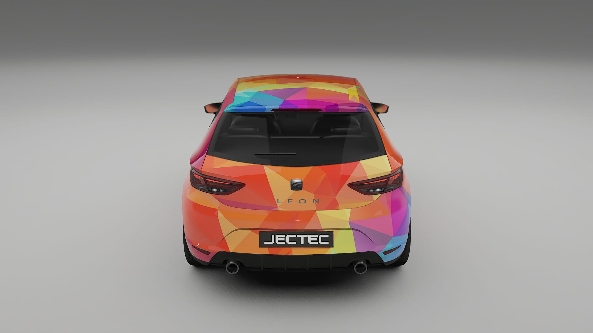 Seat Leon FR 5F VECTOR VIBE – Ontworpen Wrap PPF Kit van Printbaar Polyurethaanfolie