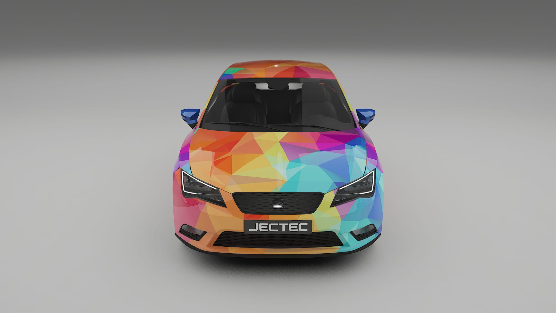 Seat Leon FR 5F VECTOR VIBE – Ontworpen Wrap PPF Kit van Printbaar Polyurethaanfolie