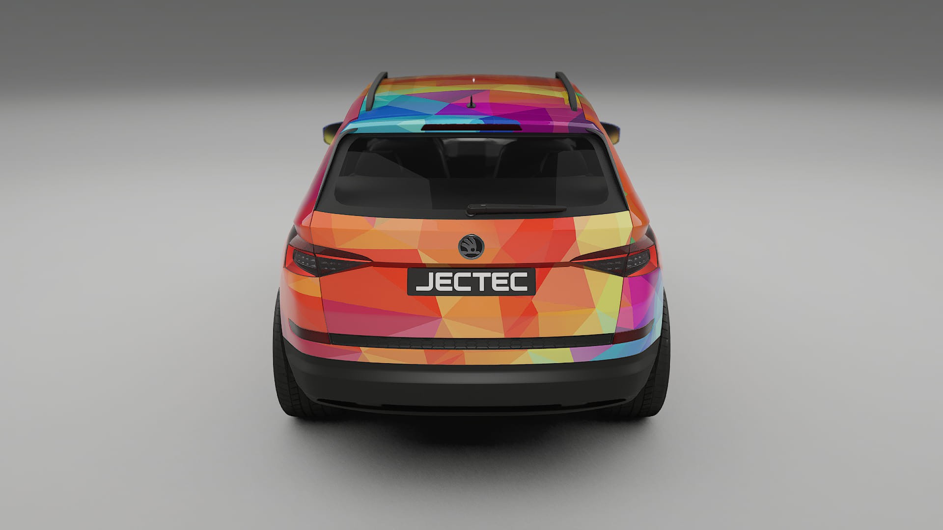 Škoda Kodiaq NS7 VECTOR VIBE – Ontworpen Wrap PPF Kit van Printbaar Polyurethaanfolie