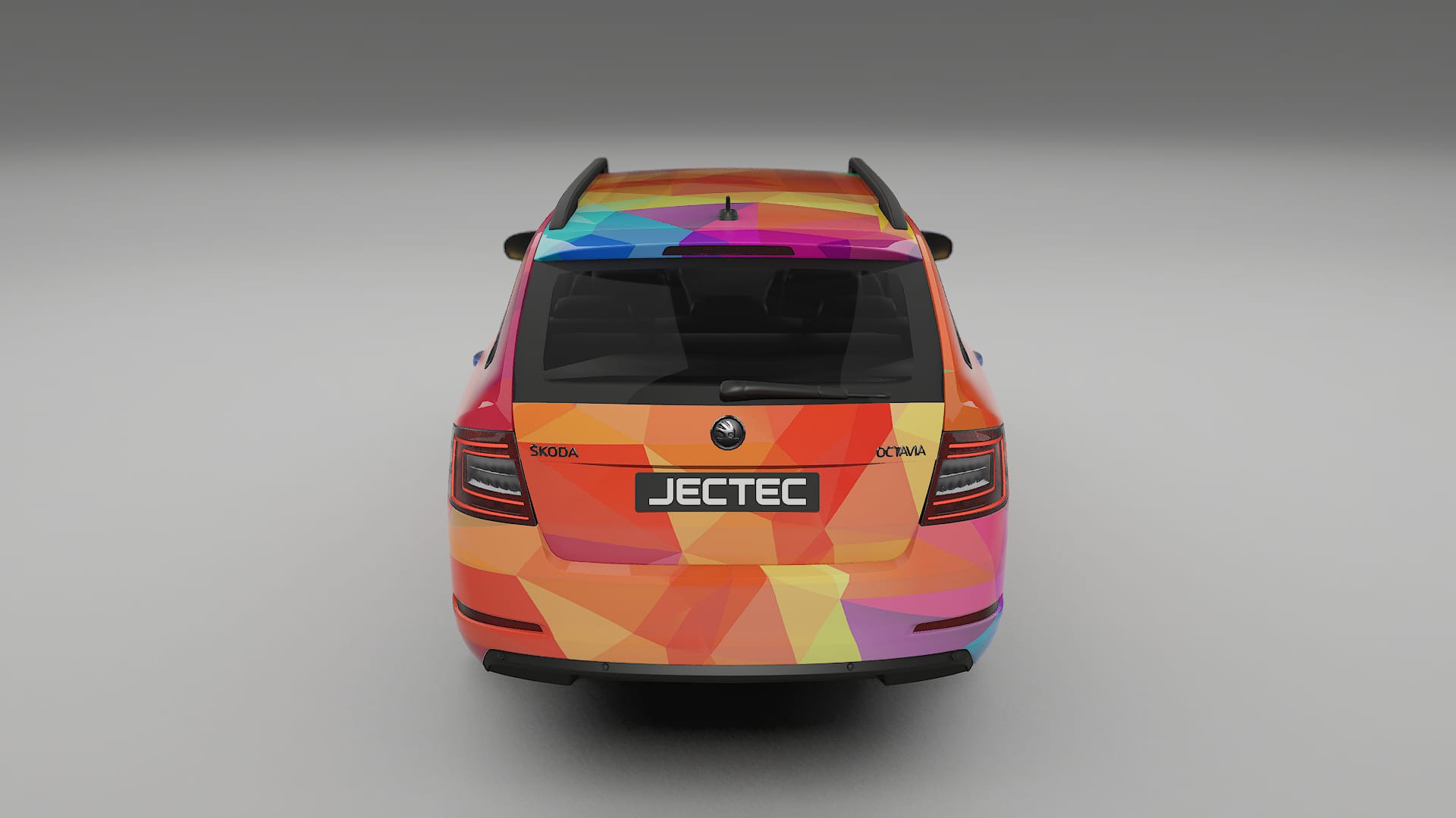 Škoda Octavia combi 5E VECTOR VIBE – Ontworpen Wrap PPF Kit van Printbaar Polyurethaanfolie