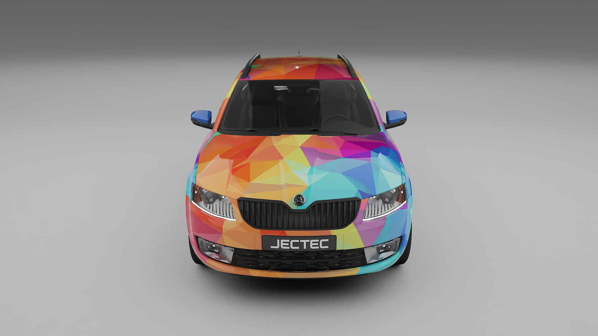 Škoda Octavia combi 5E VECTOR VIBE – Ontworpen Wrap PPF Kit van Printbaar Polyurethaanfolie