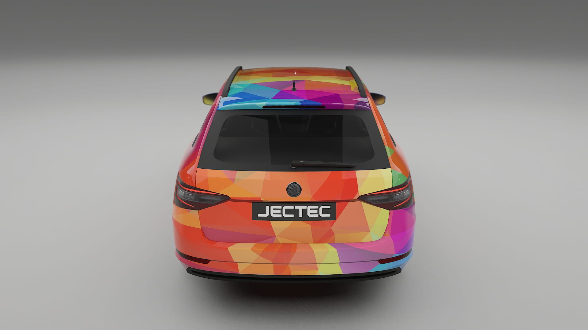 Škoda Superb B8 VECTOR VIBE – Ontworpen Wrap PPF Kit van Printbaar Polyurethaanfolie