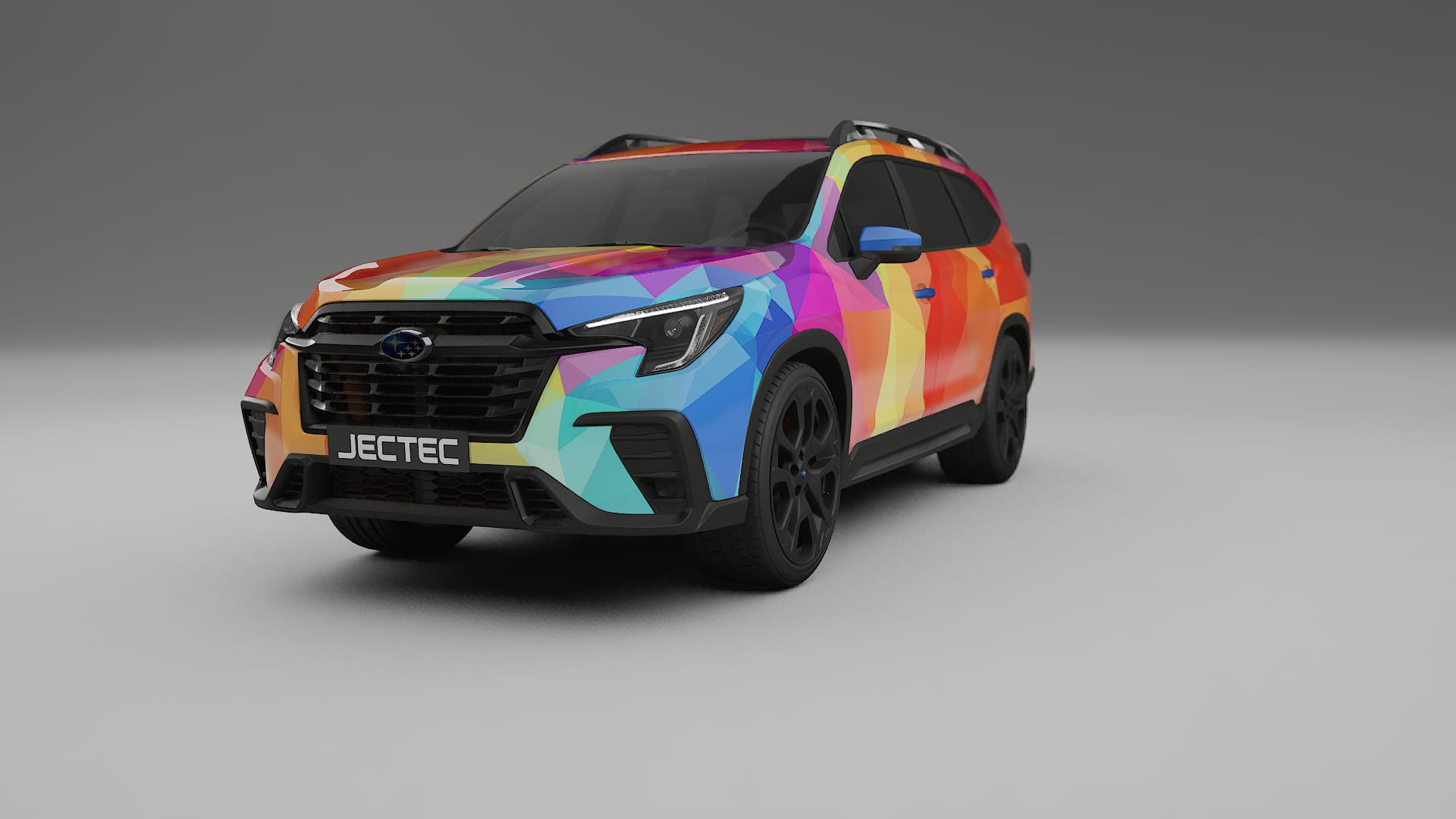 Subaru Ascent BT facelift LCI VECTOR VIBE – Ontworpen Wrap PPF Kit van Printbaar Polyurethaanfolie