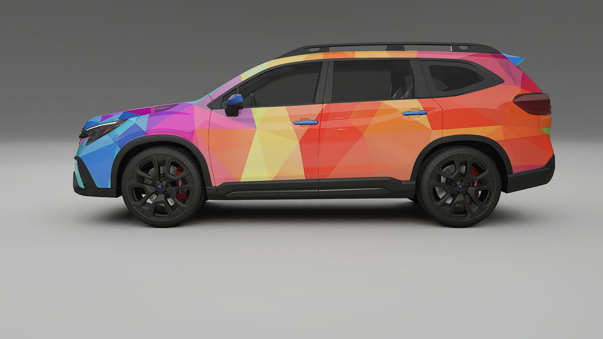 Subaru Ascent BT facelift LCI VECTOR VIBE – Ontworpen Wrap PPF Kit van Printbaar Polyurethaanfolie