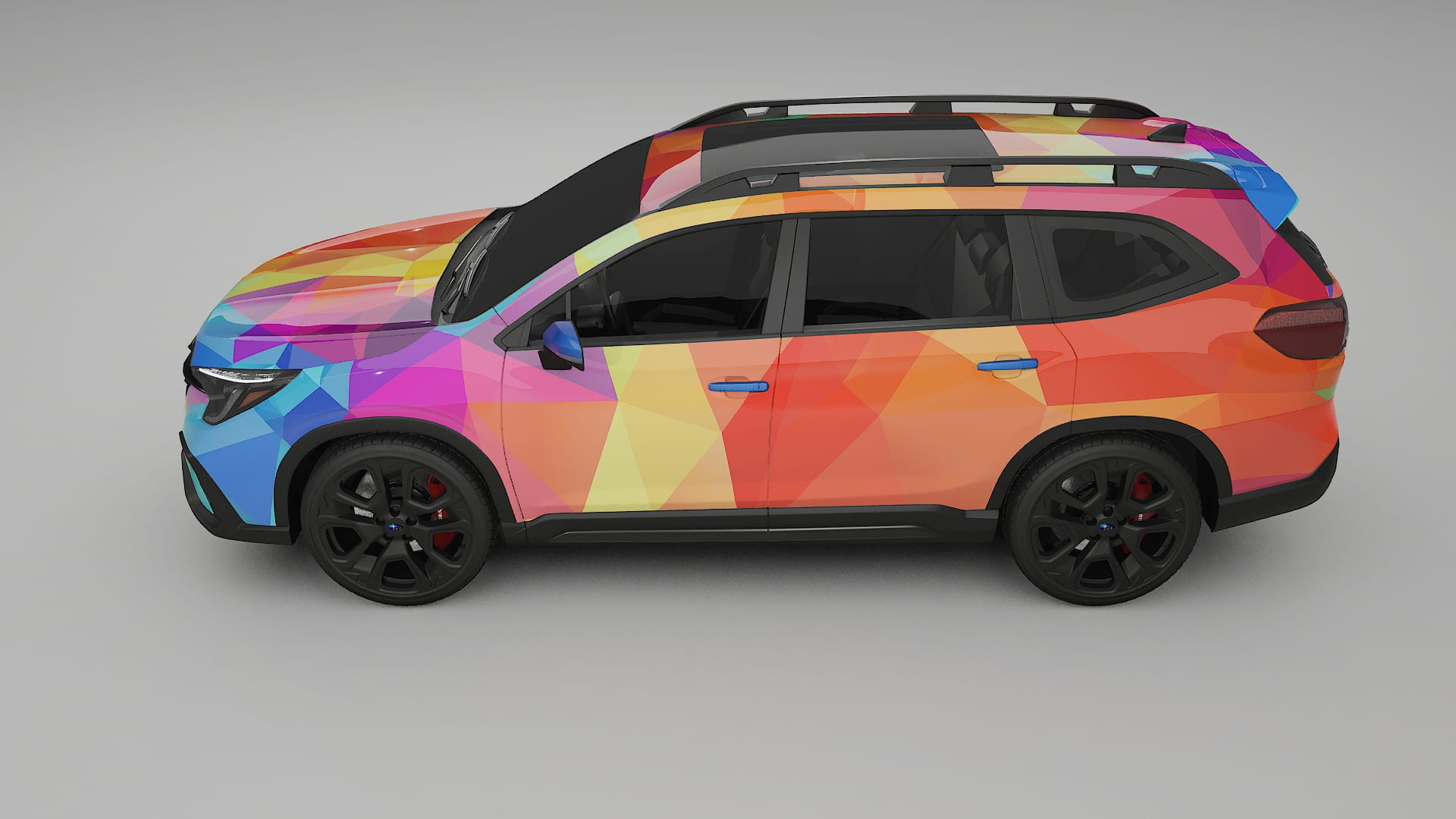 Subaru Ascent BT facelift LCI VECTOR VIBE – Ontworpen Wrap PPF Kit van Printbaar Polyurethaanfolie