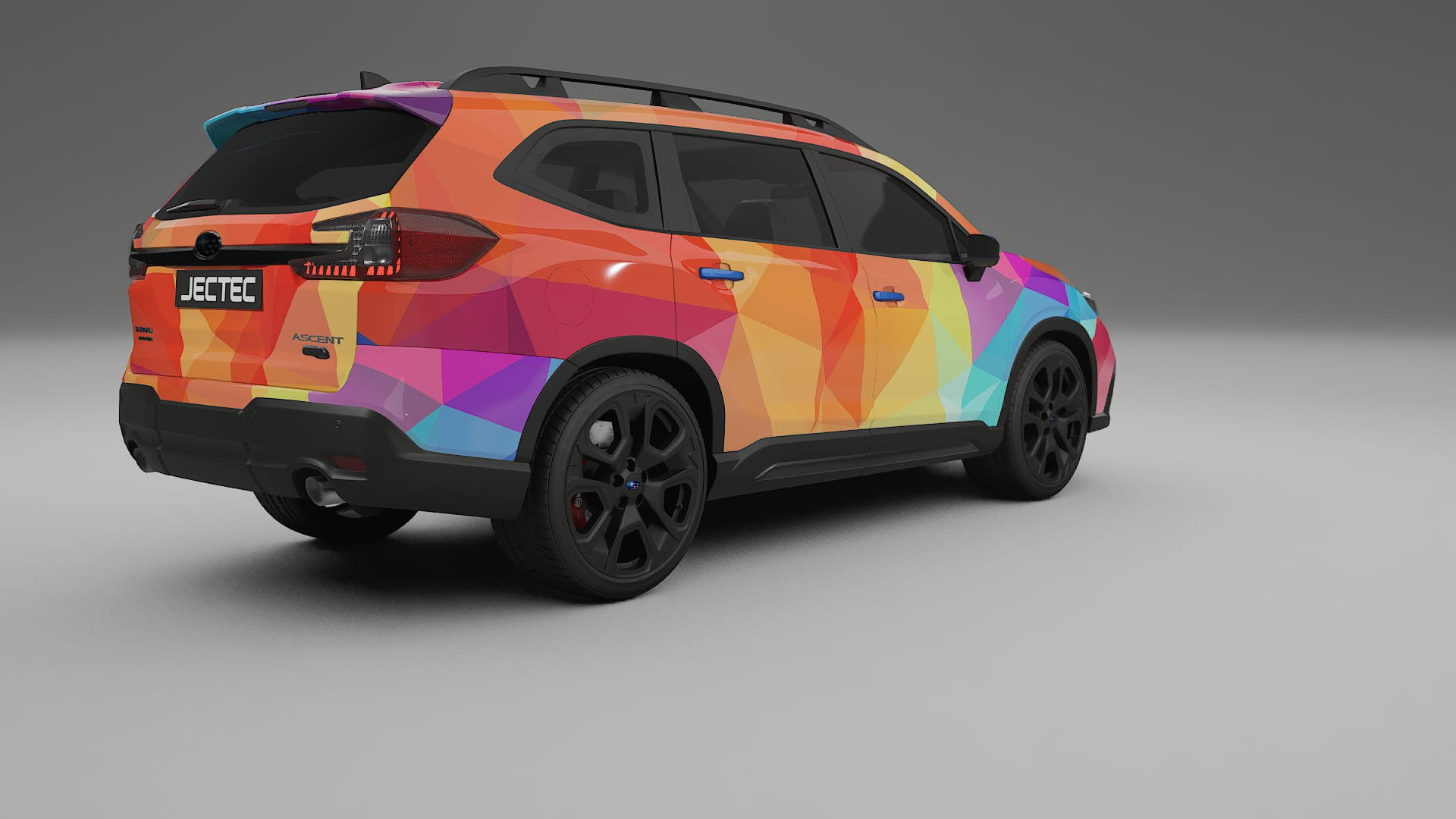 Subaru Ascent BT facelift LCI VECTOR VIBE – Ontworpen Wrap PPF Kit van Printbaar Polyurethaanfolie