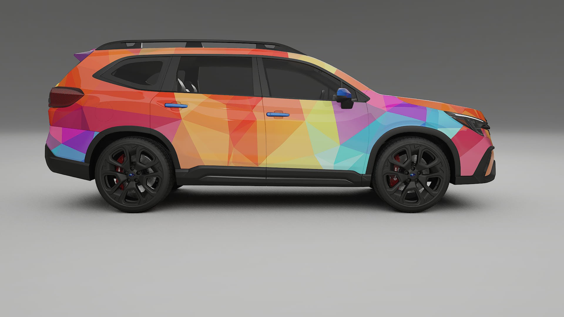 Subaru Ascent BT facelift LCI VECTOR VIBE – Ontworpen Wrap PPF Kit van Printbaar Polyurethaanfolie