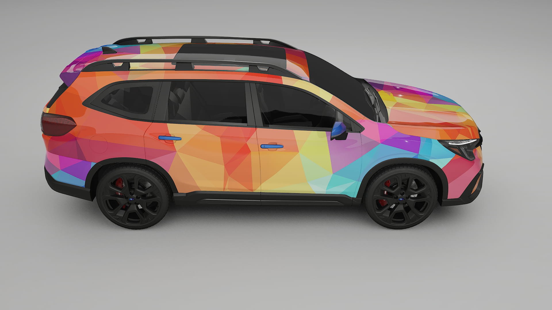 Subaru Ascent BT facelift LCI VECTOR VIBE – Ontworpen Wrap PPF Kit van Printbaar Polyurethaanfolie