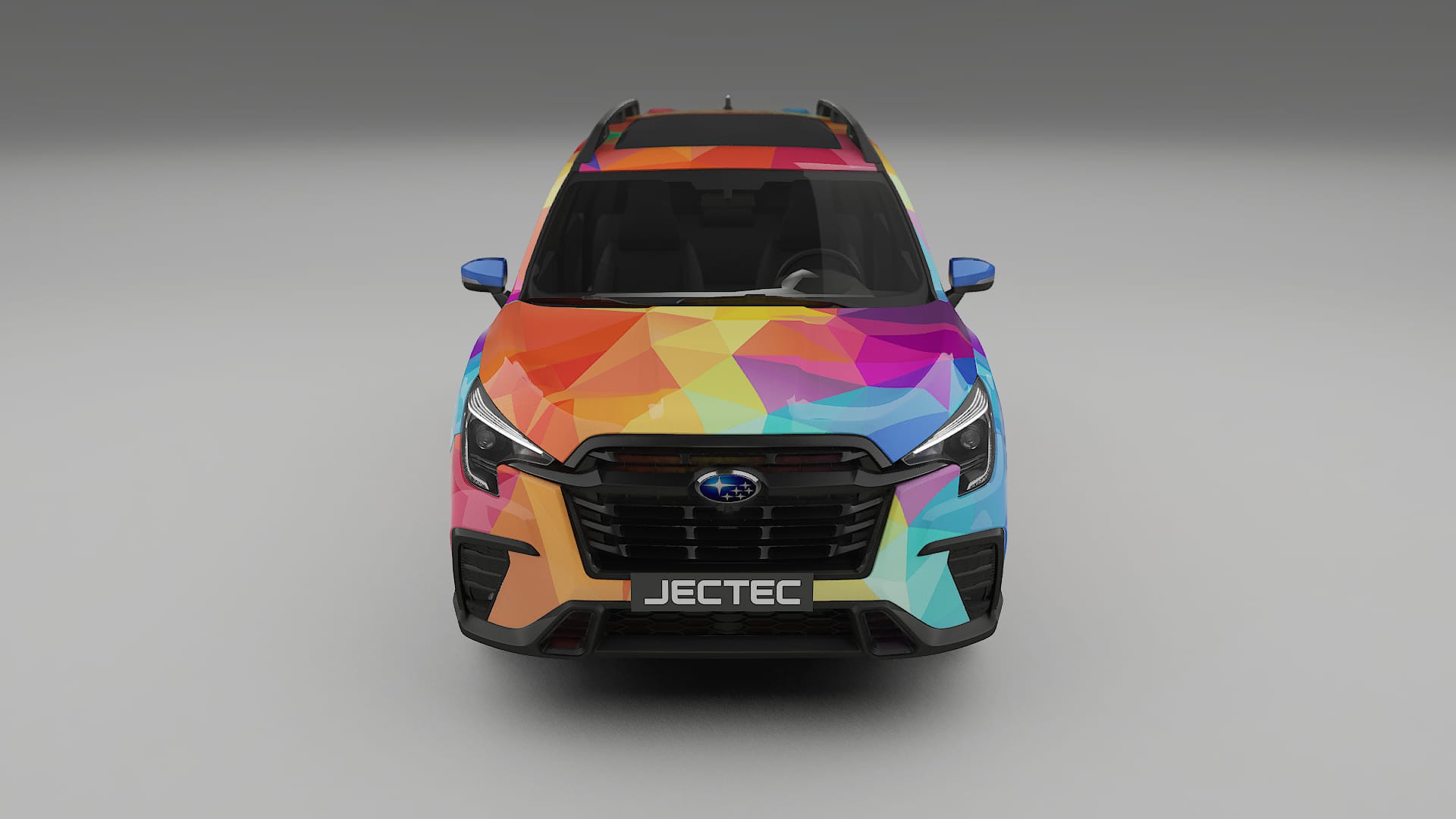 Subaru Ascent BT facelift LCI VECTOR VIBE – Ontworpen Wrap PPF Kit van Printbaar Polyurethaanfolie