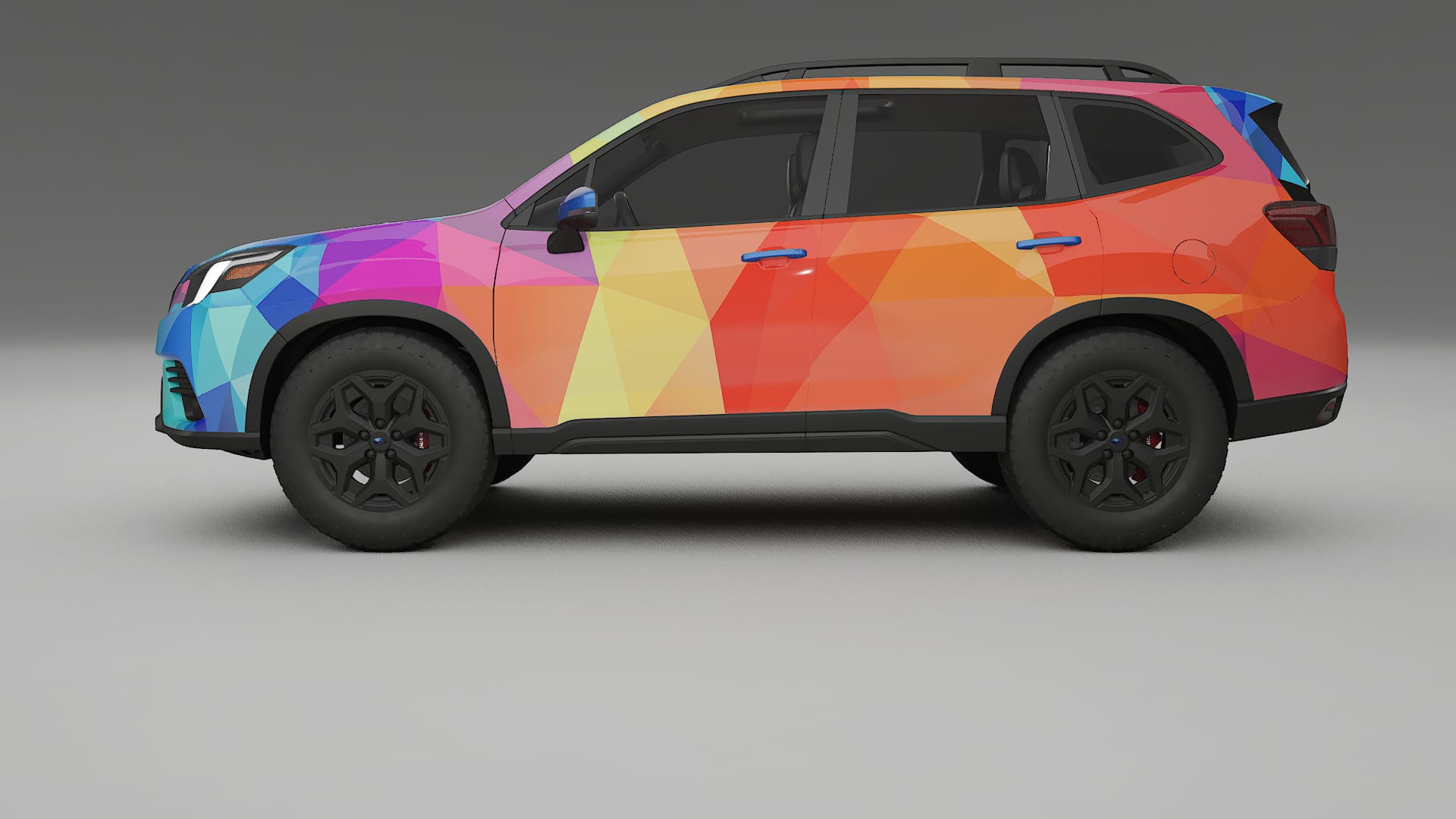 Subaru Forester V SK facelift LCI VECTOR VIBE – Ontworpen Wrap PPF Kit van Printbaar Polyurethaanfolie
