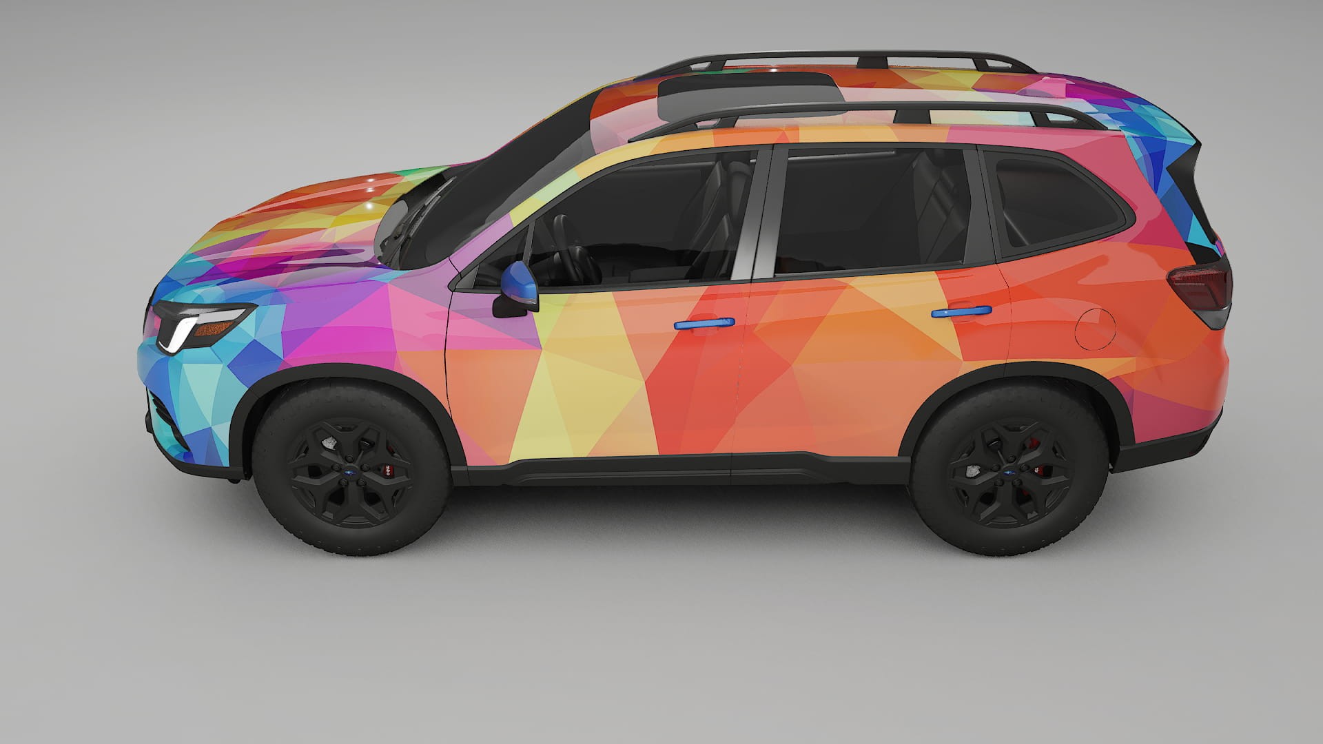 Subaru Forester V SK facelift LCI VECTOR VIBE – Ontworpen Wrap PPF Kit van Printbaar Polyurethaanfolie