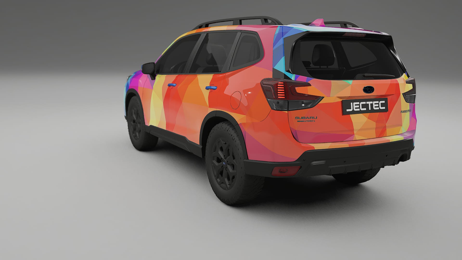 Subaru Forester V SK facelift LCI VECTOR VIBE – Ontworpen Wrap PPF Kit van Printbaar Polyurethaanfolie