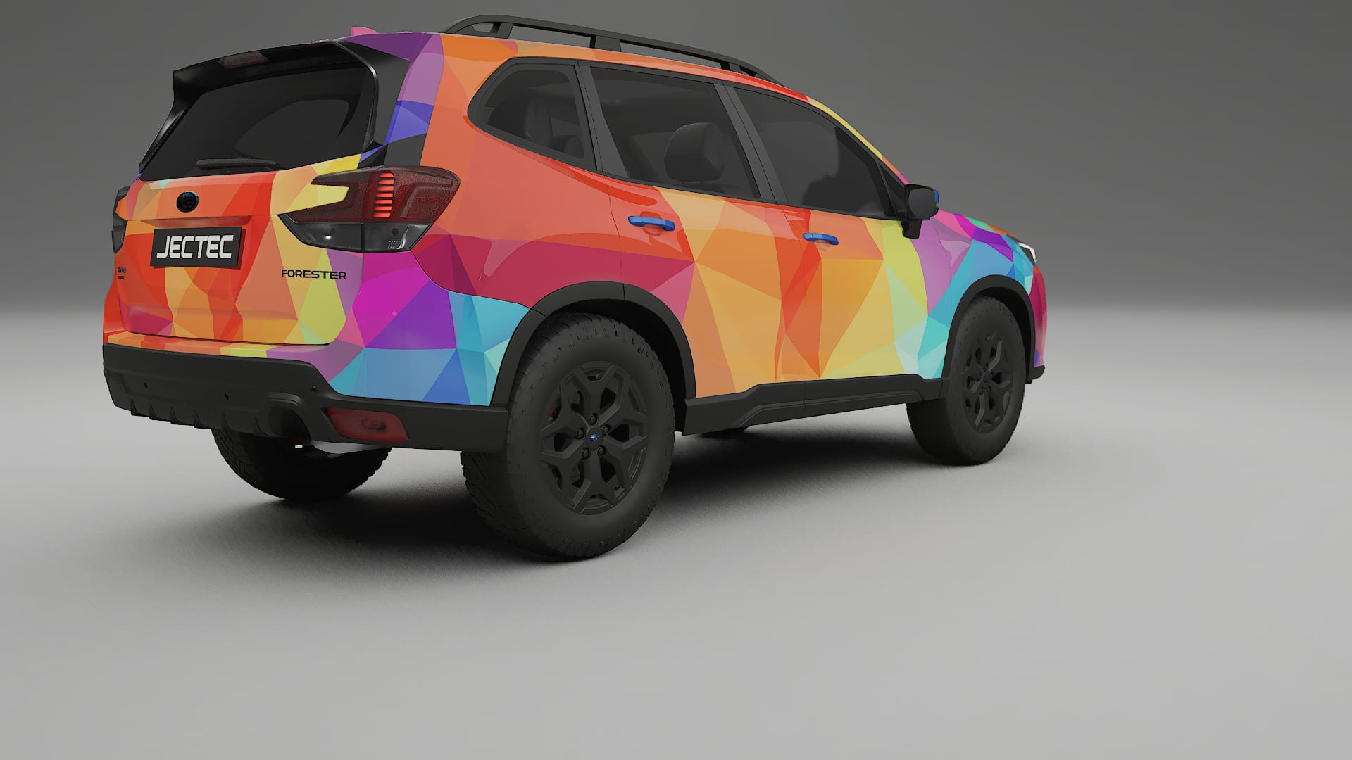 Subaru Forester V SK facelift LCI VECTOR VIBE – Ontworpen Wrap PPF Kit van Printbaar Polyurethaanfolie