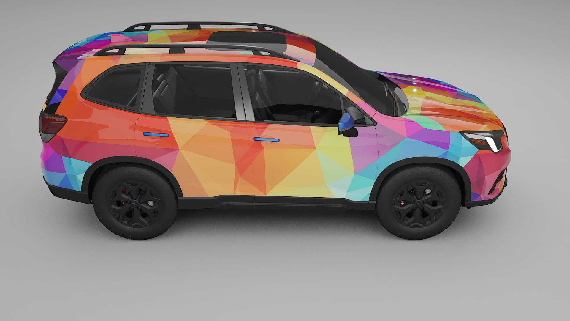 Subaru Forester V SK facelift LCI VECTOR VIBE – Ontworpen Wrap PPF Kit van Printbaar Polyurethaanfolie