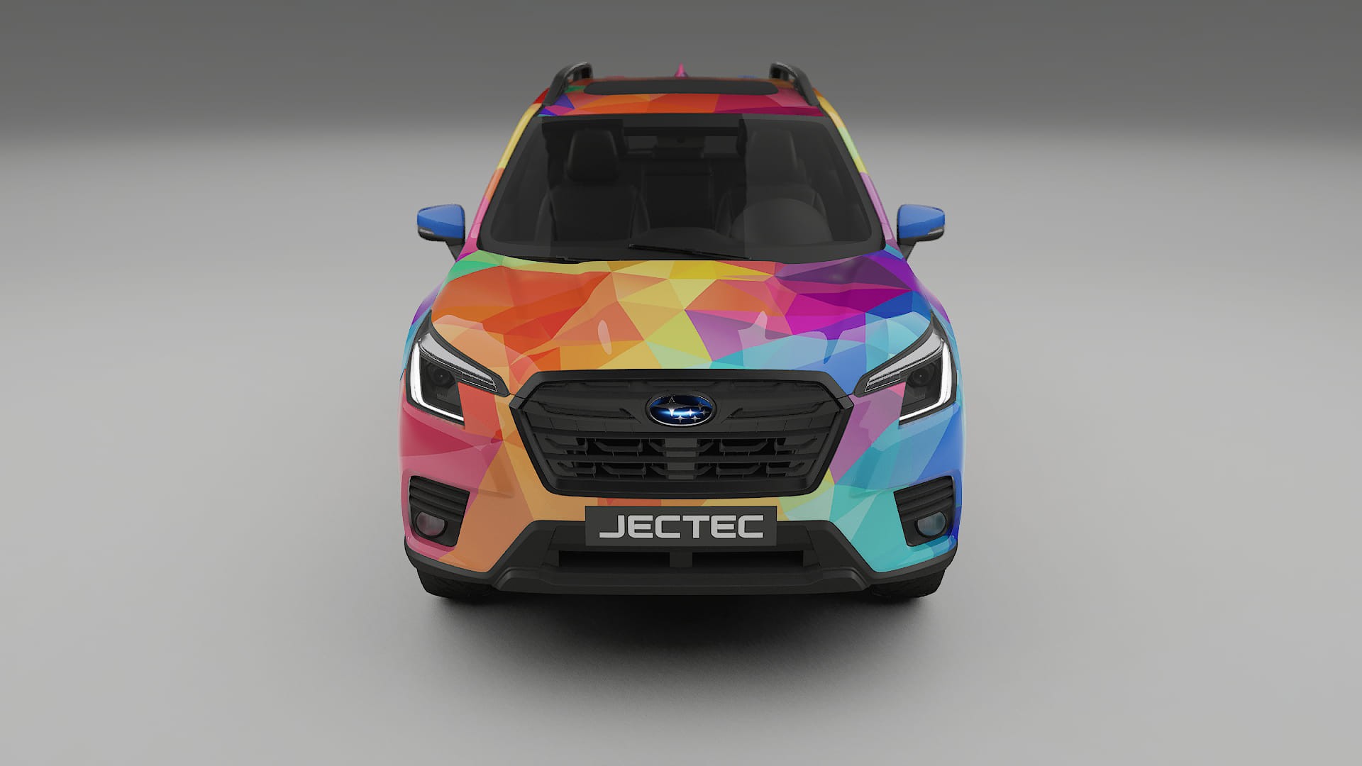 Subaru Forester V SK facelift LCI VECTOR VIBE – Ontworpen Wrap PPF Kit van Printbaar Polyurethaanfolie