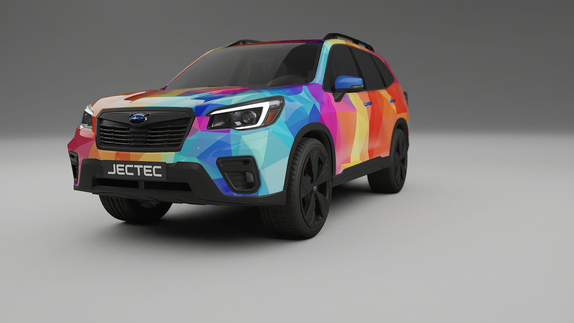 Subaru Forester V SK prefacelift pre-LCI VECTOR VIBE – Ontworpen Wrap PPF Kit van Printbaar Polyurethaanfolie