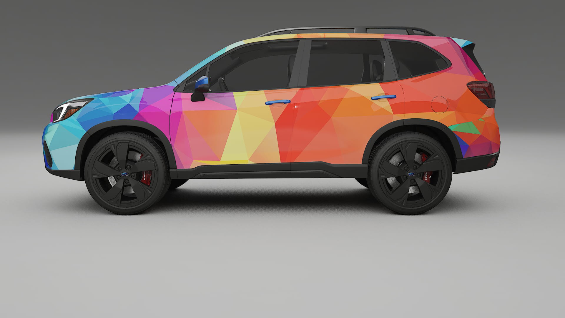 Subaru Forester V SK prefacelift pre-LCI VECTOR VIBE – Ontworpen Wrap PPF Kit van Printbaar Polyurethaanfolie
