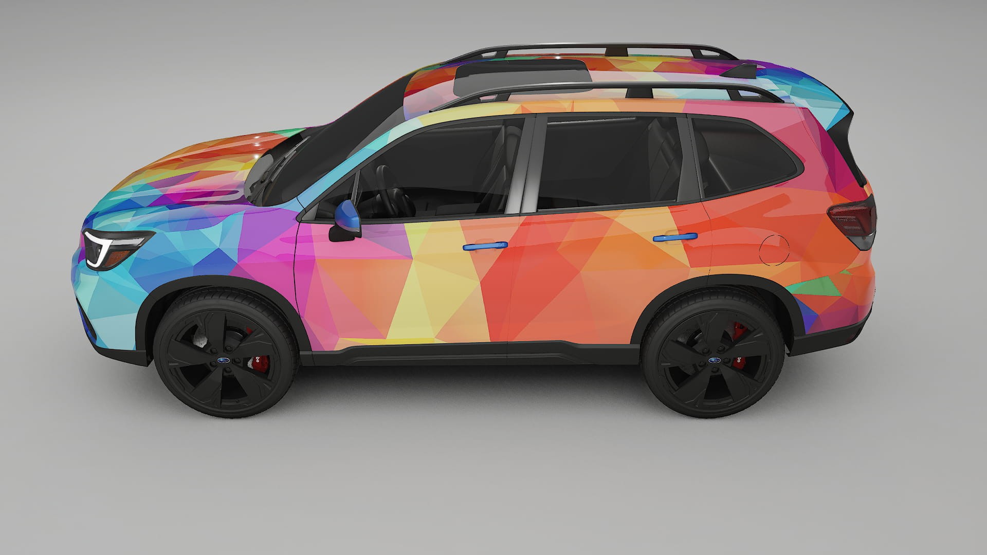 Subaru Forester V SK prefacelift pre-LCI VECTOR VIBE – Ontworpen Wrap PPF Kit van Printbaar Polyurethaanfolie