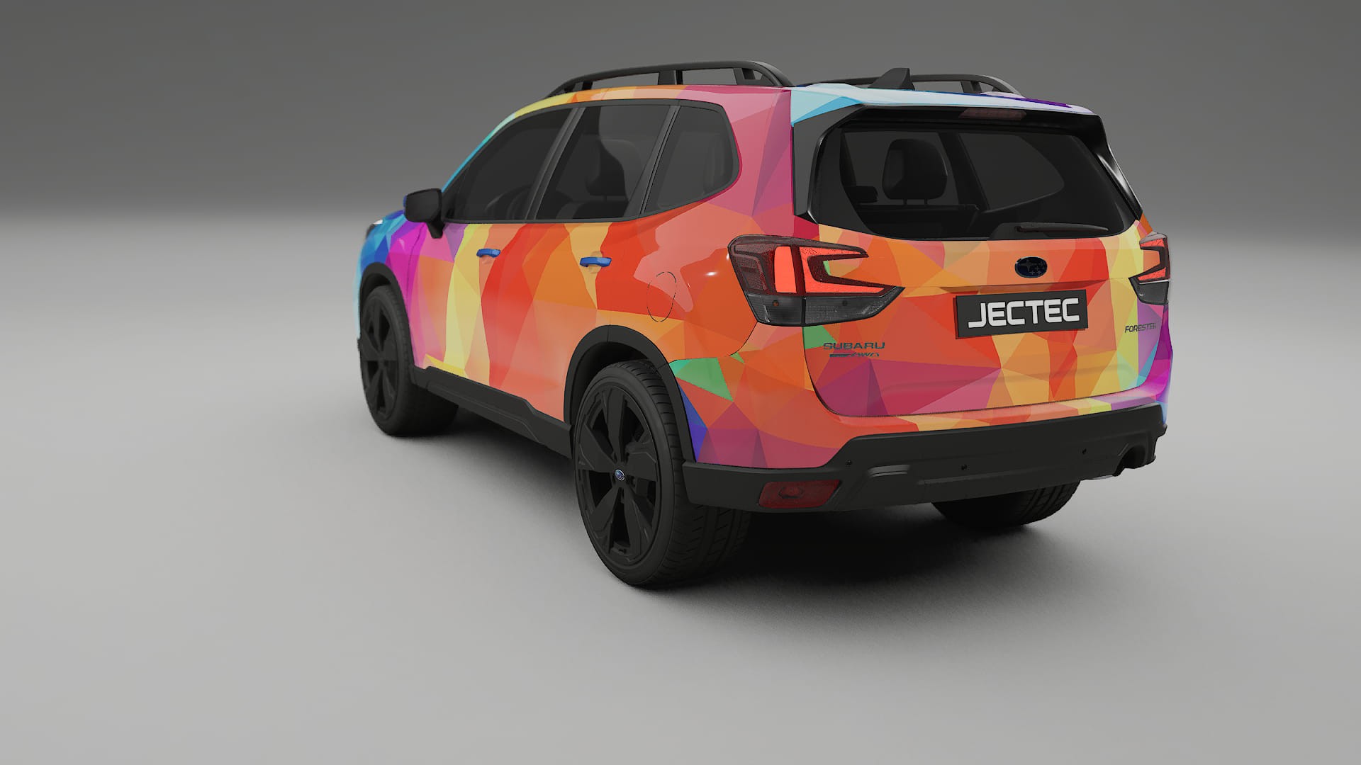 Subaru Forester V SK prefacelift pre-LCI VECTOR VIBE – Ontworpen Wrap PPF Kit van Printbaar Polyurethaanfolie