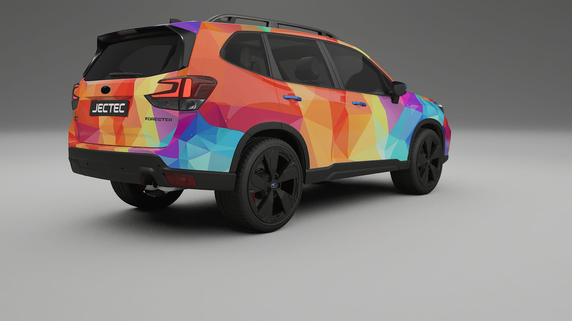 Subaru Forester V SK prefacelift pre-LCI VECTOR VIBE – Ontworpen Wrap PPF Kit van Printbaar Polyurethaanfolie