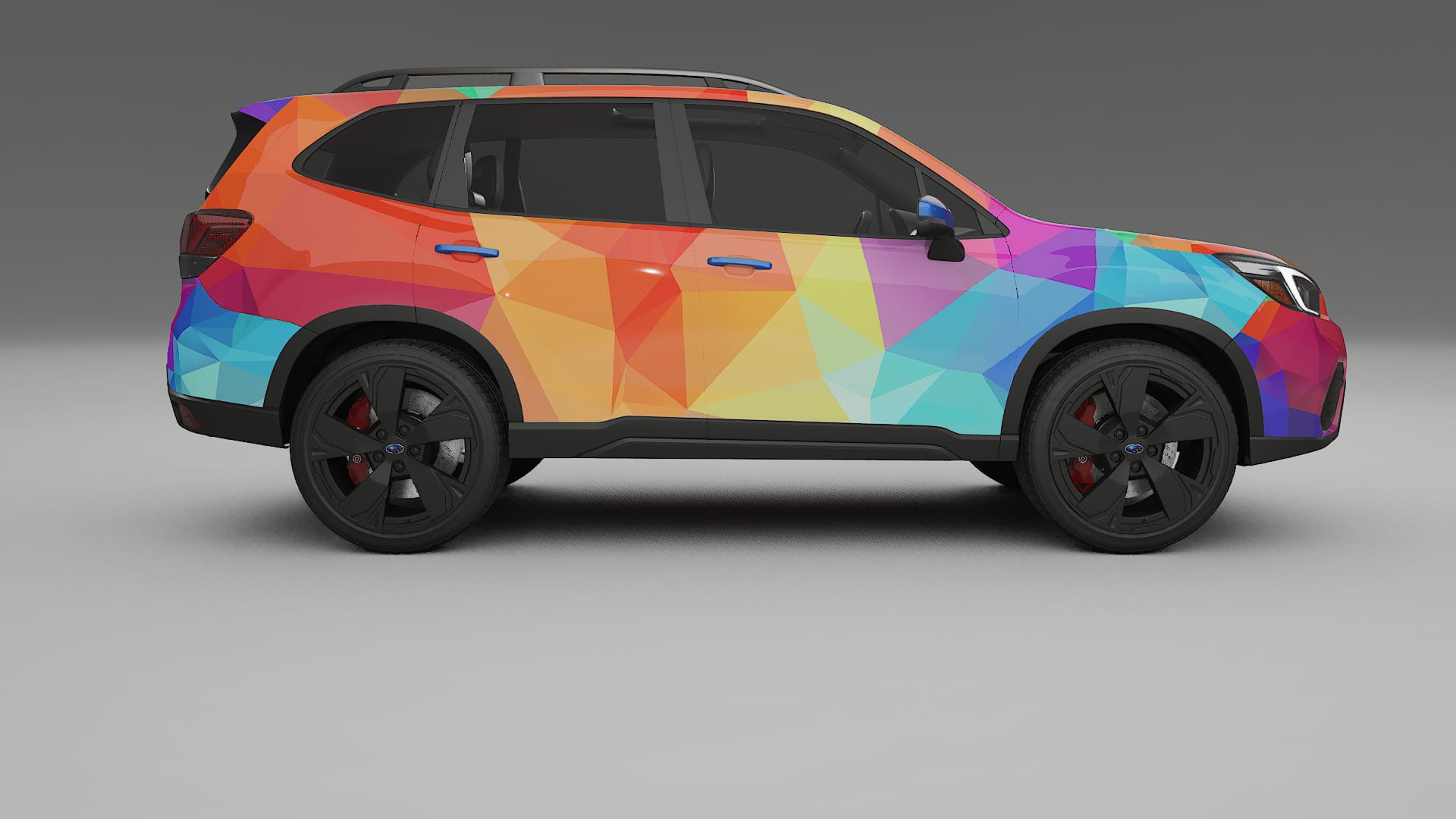 Subaru Forester V SK prefacelift pre-LCI VECTOR VIBE – Ontworpen Wrap PPF Kit van Printbaar Polyurethaanfolie