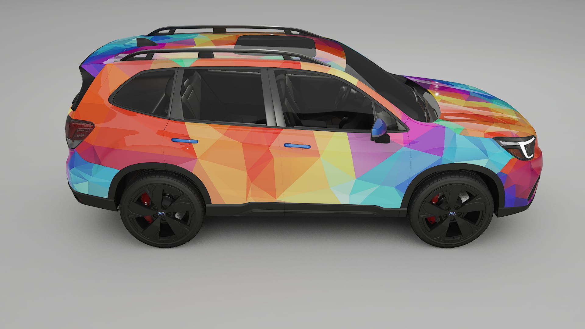Subaru Forester V SK prefacelift pre-LCI VECTOR VIBE – Ontworpen Wrap PPF Kit van Printbaar Polyurethaanfolie