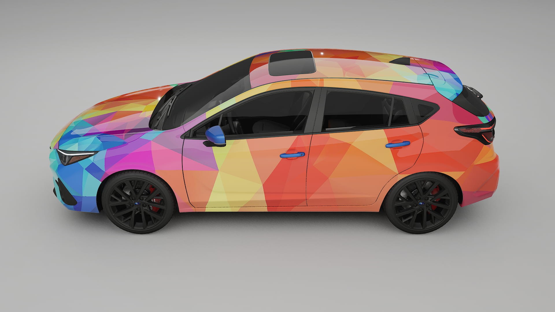 Subaru Impreza GU VECTOR VIBE – Ontworpen Wrap PPF Kit van Printbaar Polyurethaanfolie