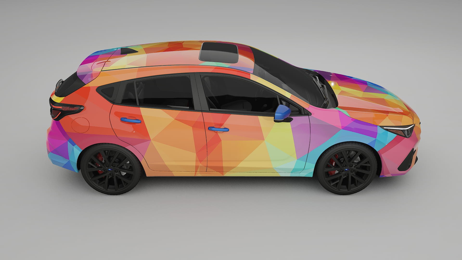 Subaru Impreza GU VECTOR VIBE – Ontworpen Wrap PPF Kit van Printbaar Polyurethaanfolie