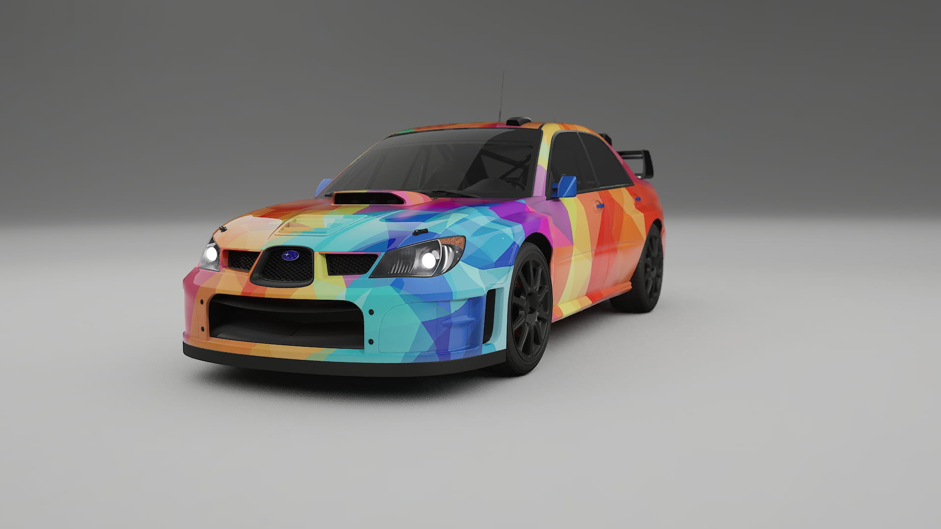 Subaru Impreza WRC GD VECTOR VIBE – Ontworpen Wrap PPF Kit van Printbaar Polyurethaanfolie