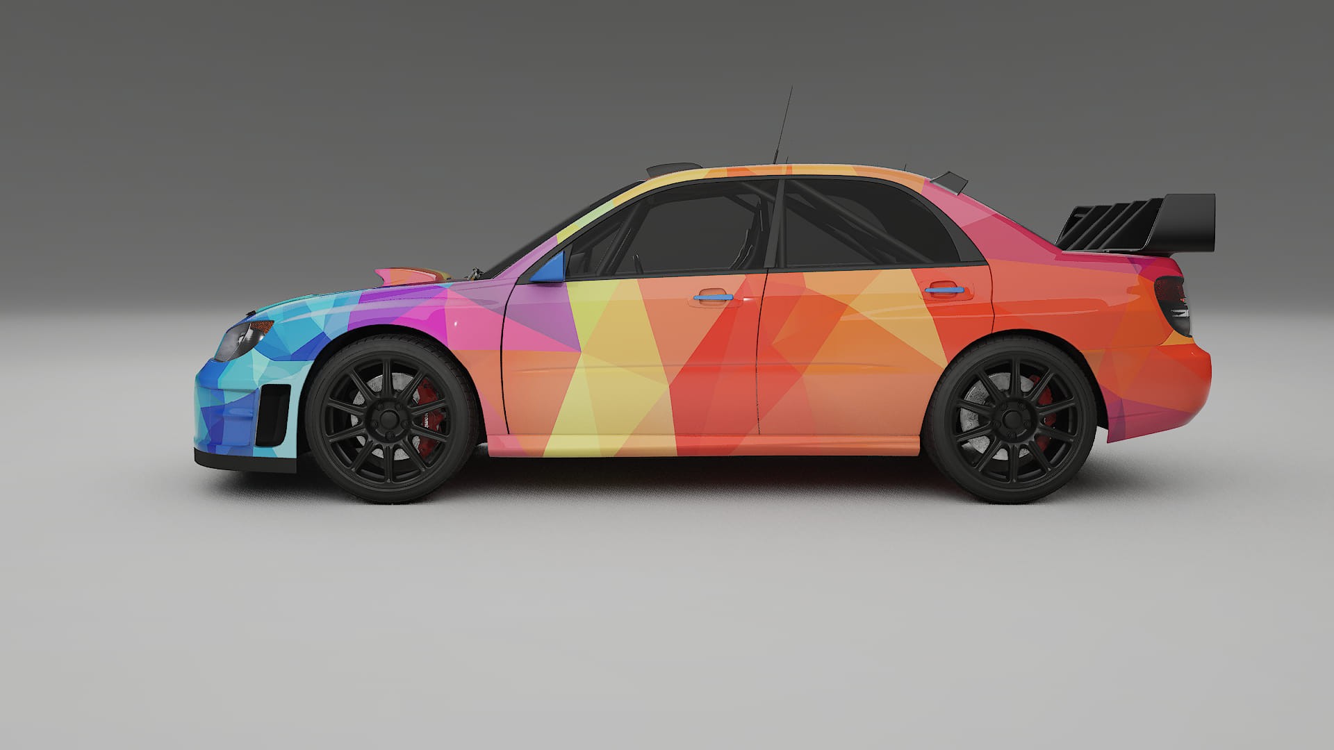 Subaru Impreza WRC GD VECTOR VIBE – Ontworpen Wrap PPF Kit van Printbaar Polyurethaanfolie
