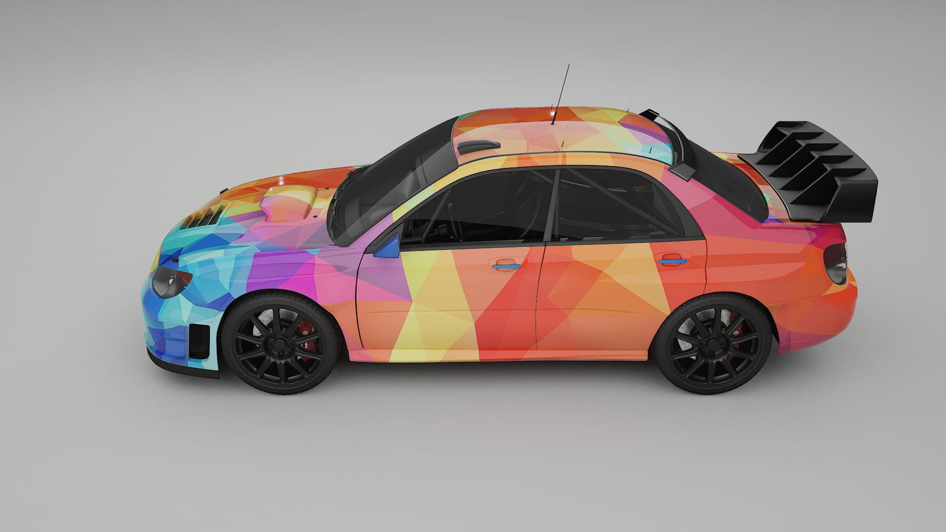 Subaru Impreza WRC GD VECTOR VIBE – Ontworpen Wrap PPF Kit van Printbaar Polyurethaanfolie