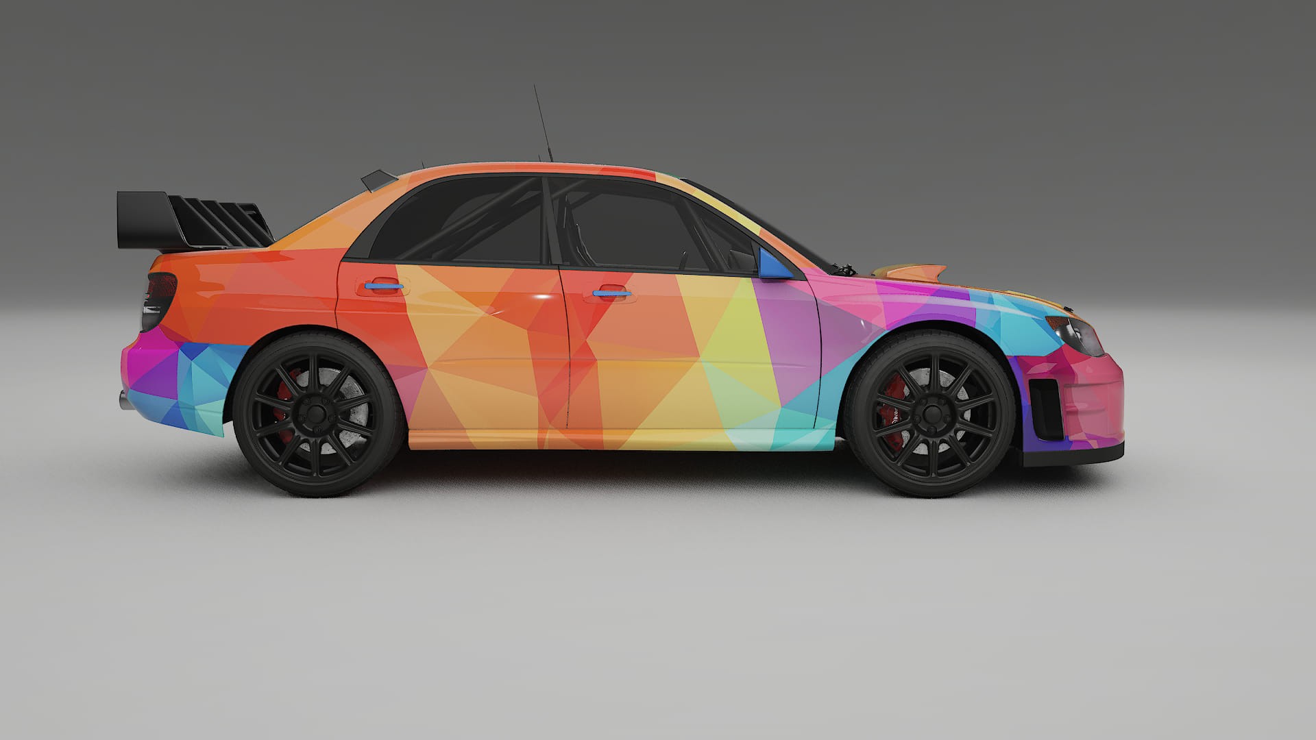 Subaru Impreza WRC GD VECTOR VIBE – Ontworpen Wrap PPF Kit van Printbaar Polyurethaanfolie