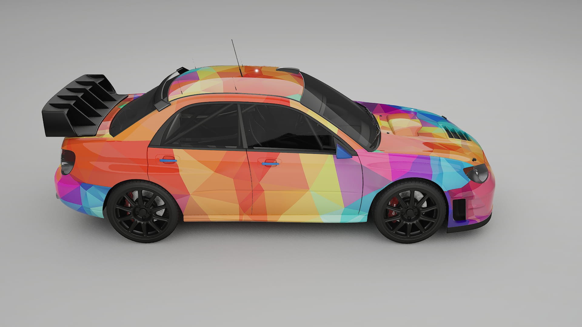 Subaru Impreza WRC GD VECTOR VIBE – Ontworpen Wrap PPF Kit van Printbaar Polyurethaanfolie