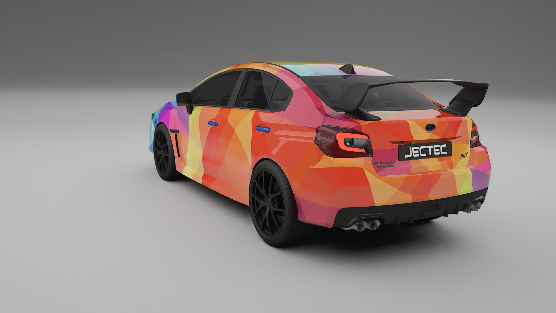 Subaru Impreza WRX Sti VA prefacelift pre-LCI VECTOR VIBE – Ontworpen Wrap PPF Kit van Printbaar Polyurethaanfolie