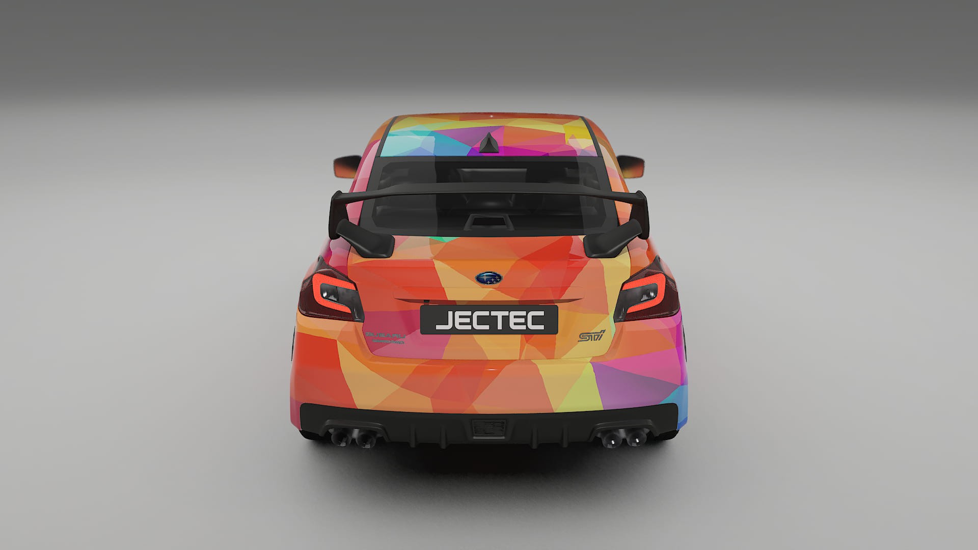 Subaru Impreza WRX Sti VA prefacelift pre-LCI VECTOR VIBE – Ontworpen Wrap PPF Kit van Printbaar Polyurethaanfolie