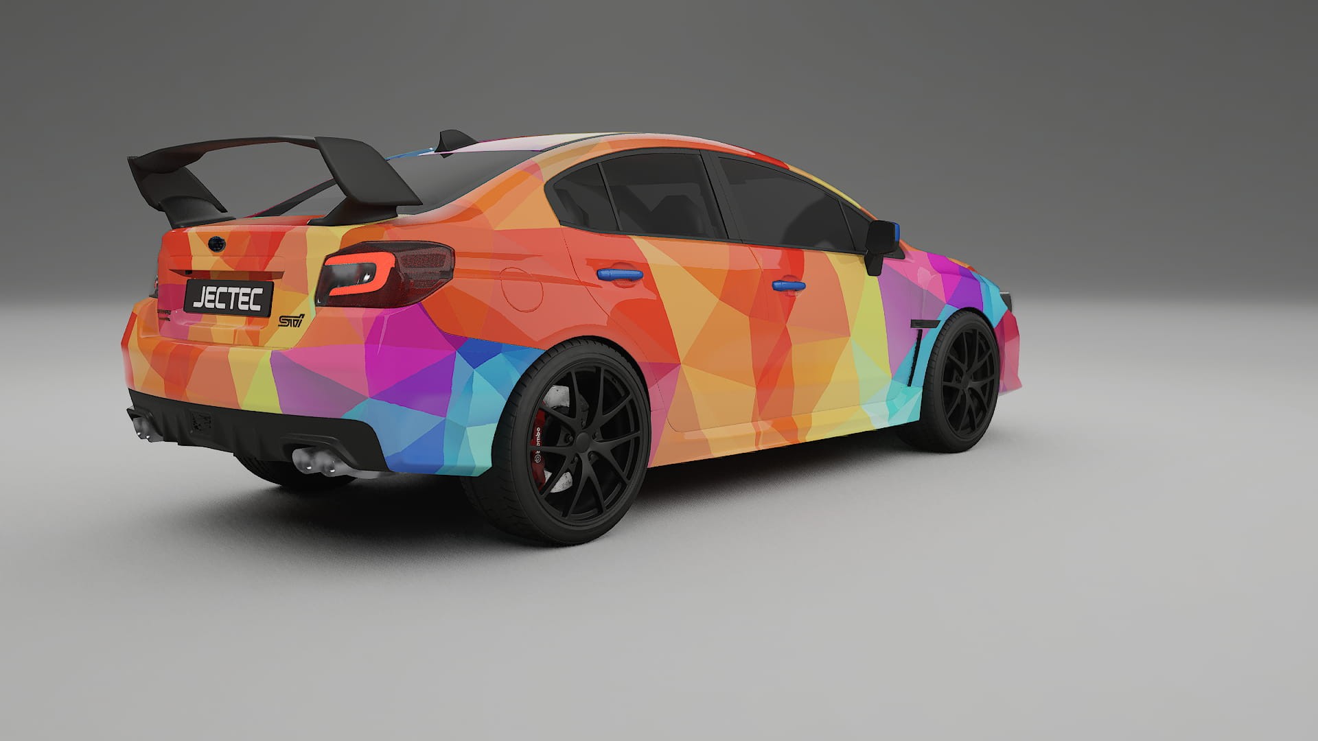 Subaru Impreza WRX Sti VA prefacelift pre-LCI VECTOR VIBE – Ontworpen Wrap PPF Kit van Printbaar Polyurethaanfolie
