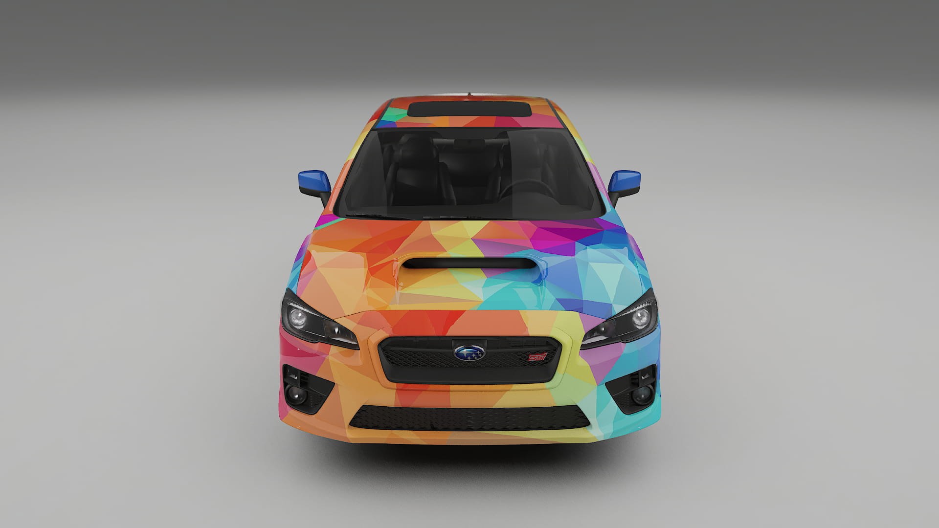 Subaru Impreza WRX Sti VA prefacelift pre-LCI VECTOR VIBE – Ontworpen Wrap PPF Kit van Printbaar Polyurethaanfolie