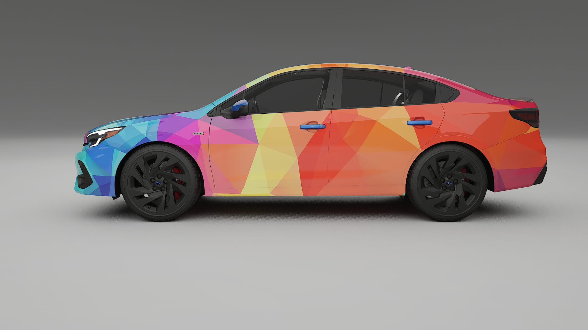 Subaru Legacy BW VECTOR VIBE – Ontworpen Wrap PPF Kit van Printbaar Polyurethaanfolie