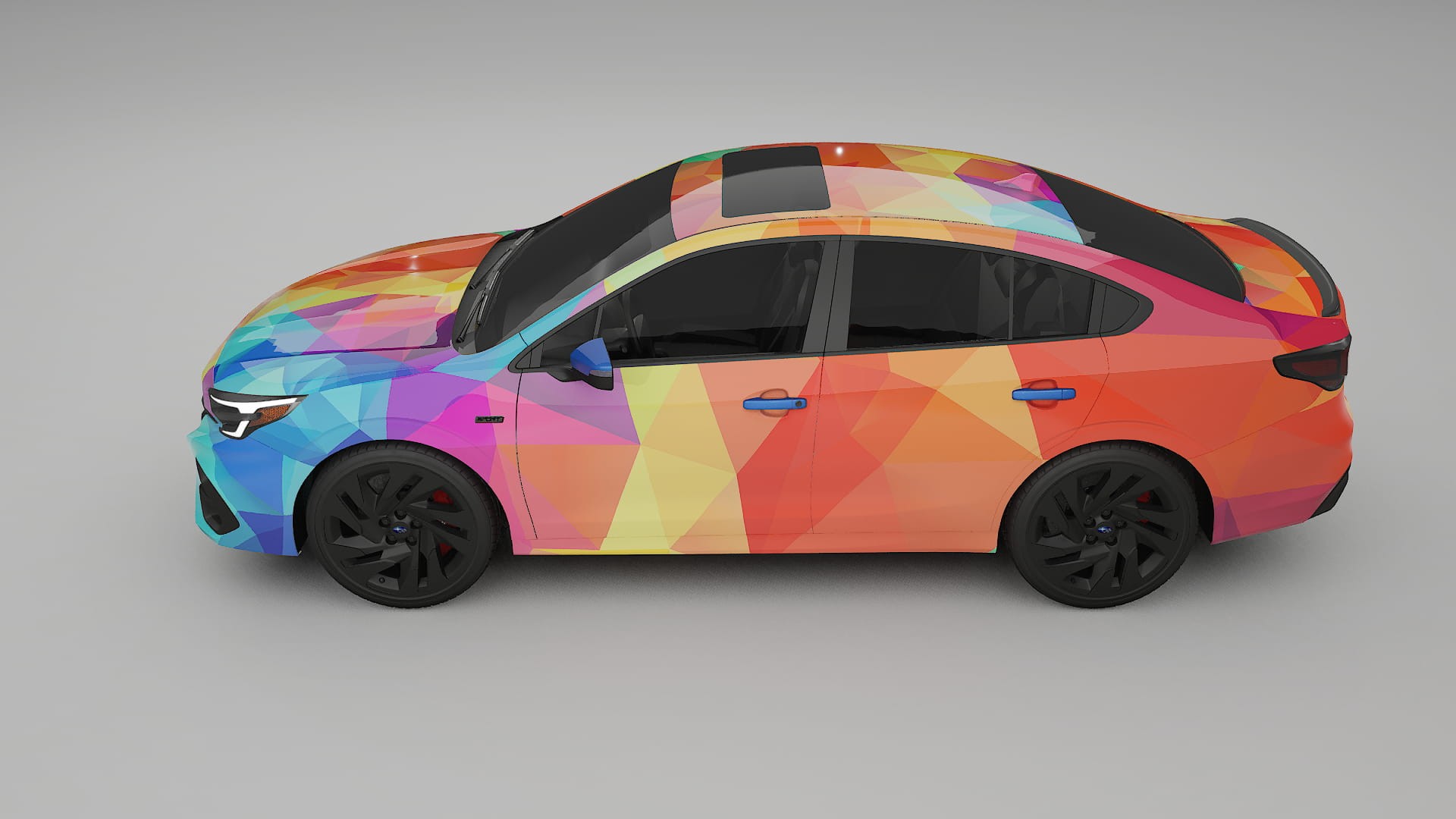 Subaru Legacy BW VECTOR VIBE – Ontworpen Wrap PPF Kit van Printbaar Polyurethaanfolie