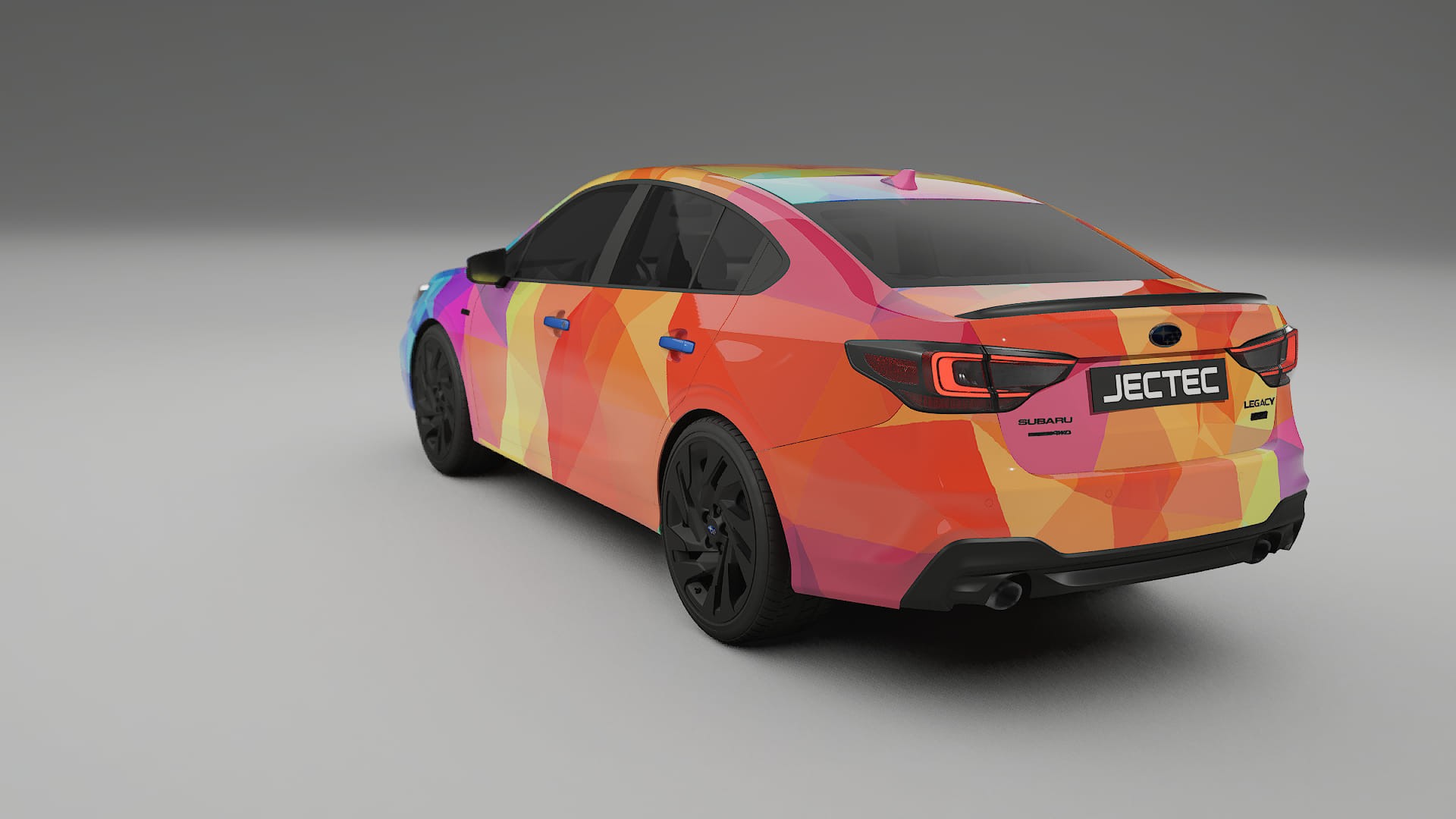 Subaru Legacy BW VECTOR VIBE – Ontworpen Wrap PPF Kit van Printbaar Polyurethaanfolie