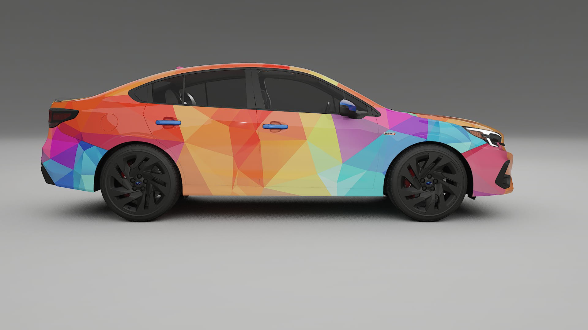 Subaru Legacy BW VECTOR VIBE – Ontworpen Wrap PPF Kit van Printbaar Polyurethaanfolie